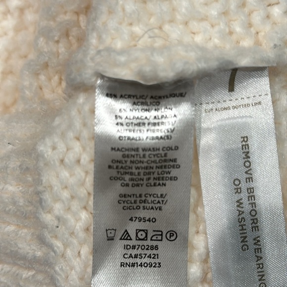 Lou & Grey Pom Turtleneck Sweater size XS. - Picture 3 of 3